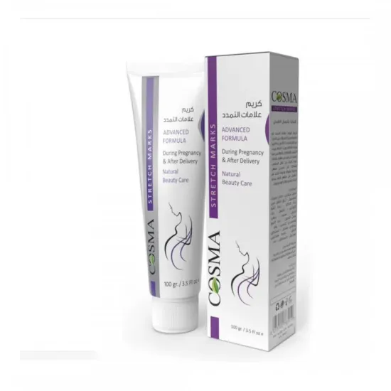 صورة كوزما كريم للحد من ظهور علامات التمدد المزود بفيتامينات 100 جرام