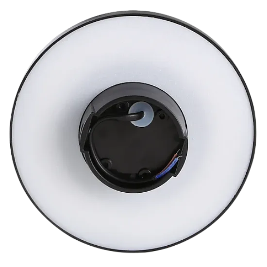 صورة جدارى خارجى اسود  دائر لون الانارة اصفر 5 واط