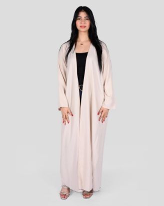 صورة عباية نسائية مفتوحة بأكمام طويلة