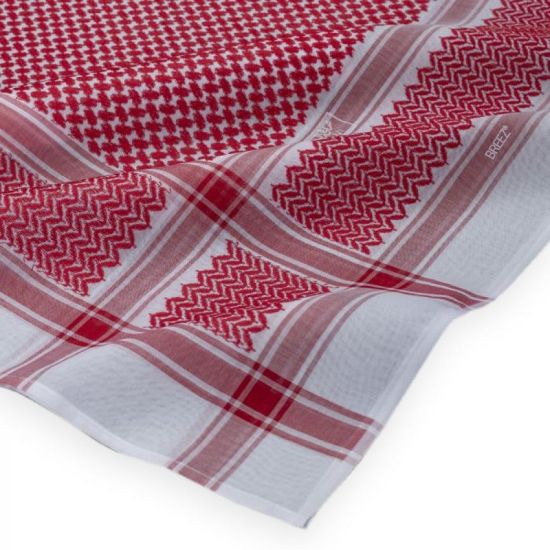 صورة شماغ البسام بريز الأحمر الغامق