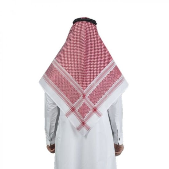 صورة شماغ البسام بريز الأحمر الغامق