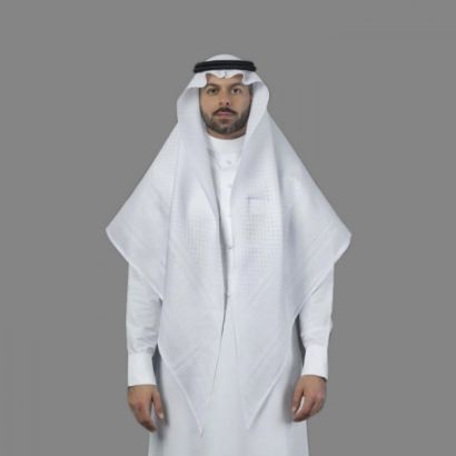 صورة شماغ البسام بريز الأبيض