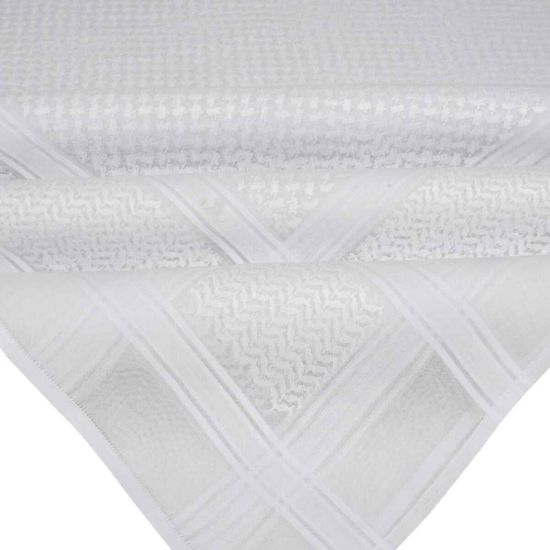 صورة شماغ العجلان الذهبي ابيض