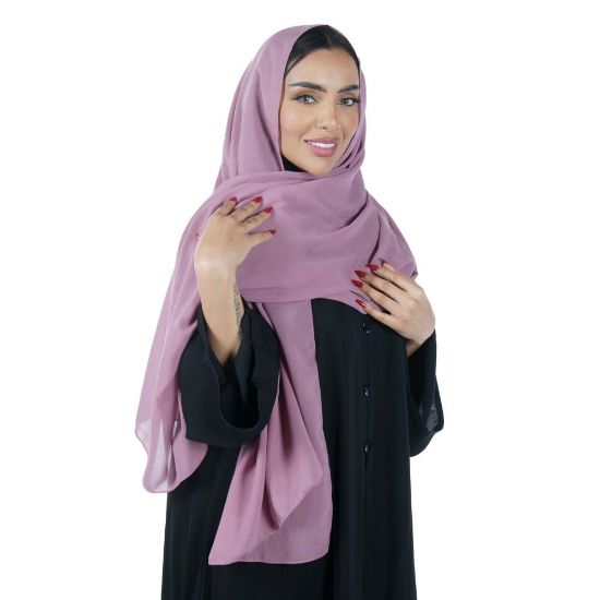 صورة طرحة ملونة لون سادة