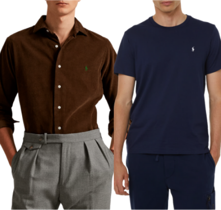 صورة لقسم قمصان و  تيشيرتات