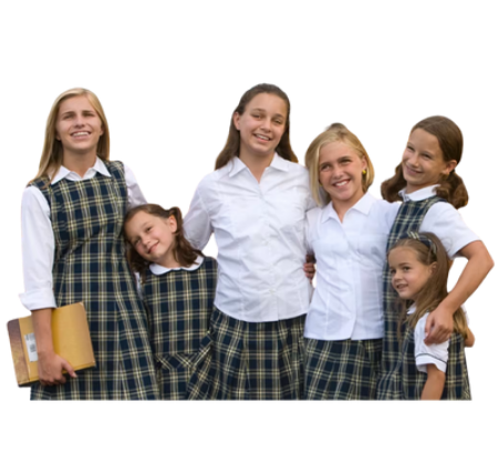 صورة لقسم ملابس مدرسية