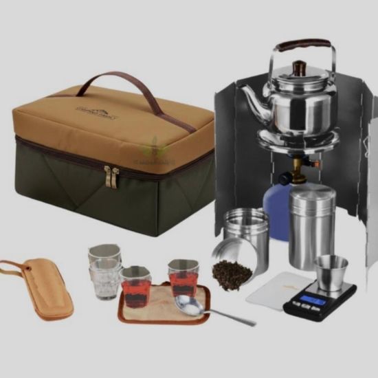 صورة شنطة عزبة شاي للرحلات الون بني